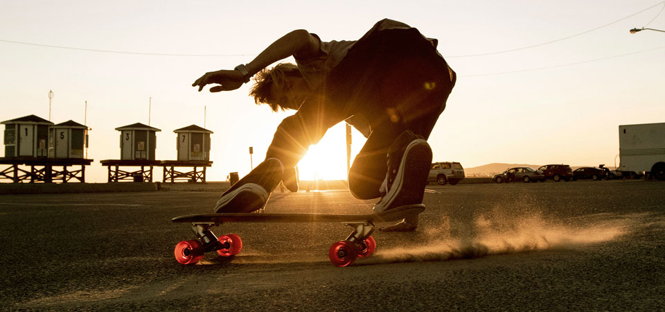 cruiser skateboard slide